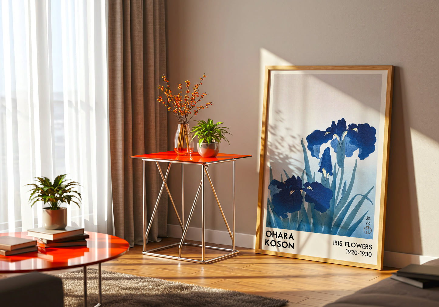 Iris Flowers Poster - Ohara Koson