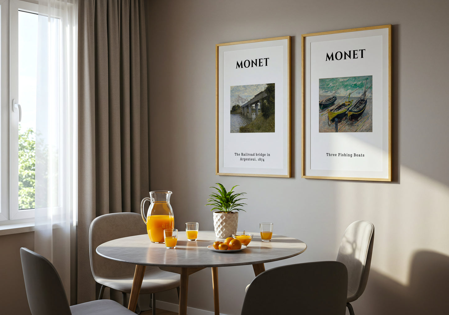 Three Fishing Boats - Monet