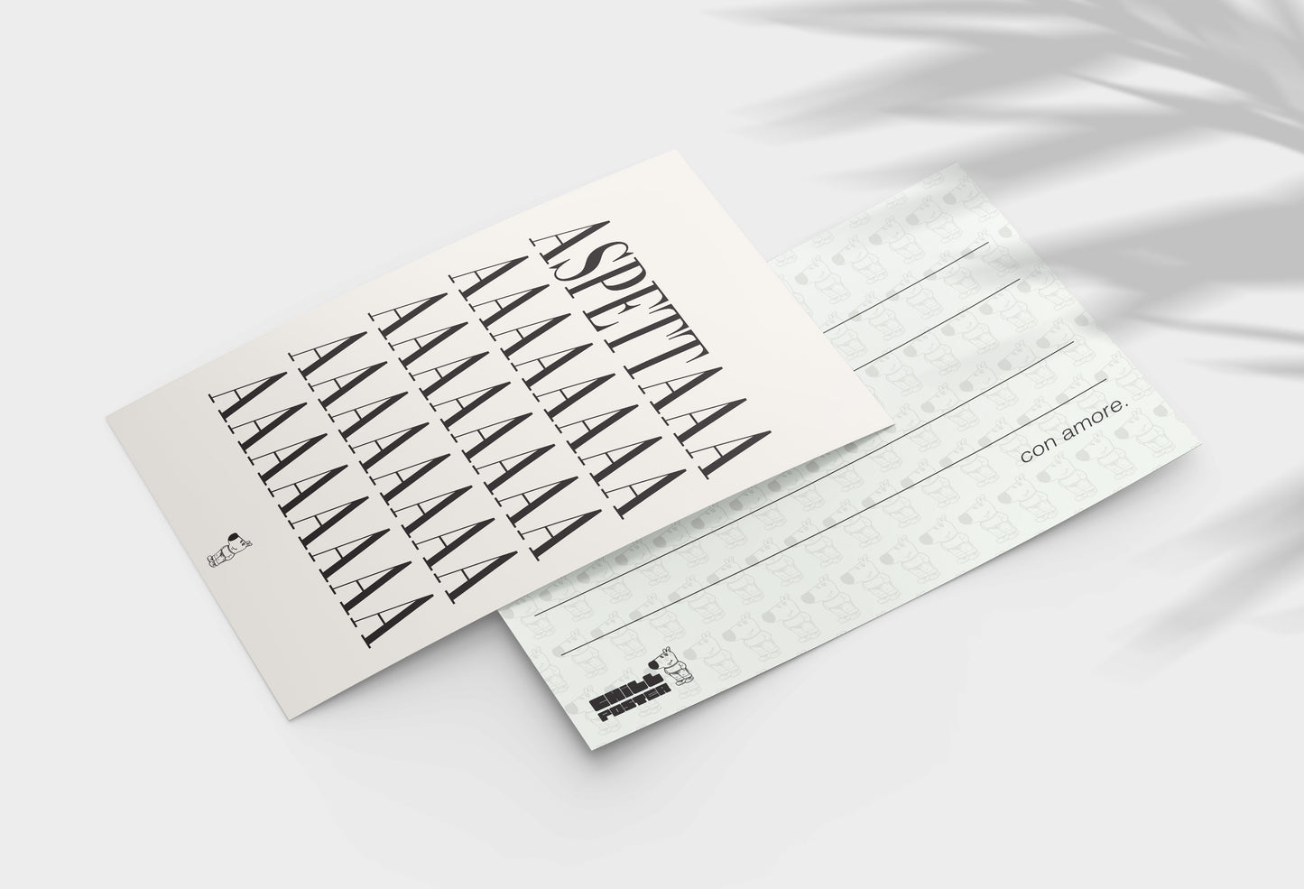 Cartolina “ASPETTAAAAA” – Edizione Typo Fun