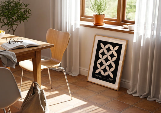 Bauhaus 1919 – Geometrico Nero e Crema