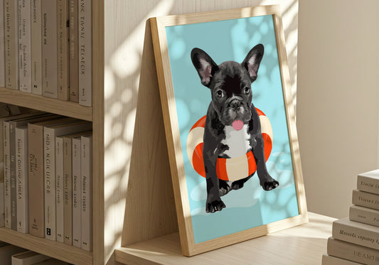 "Frenchie on Vacation"