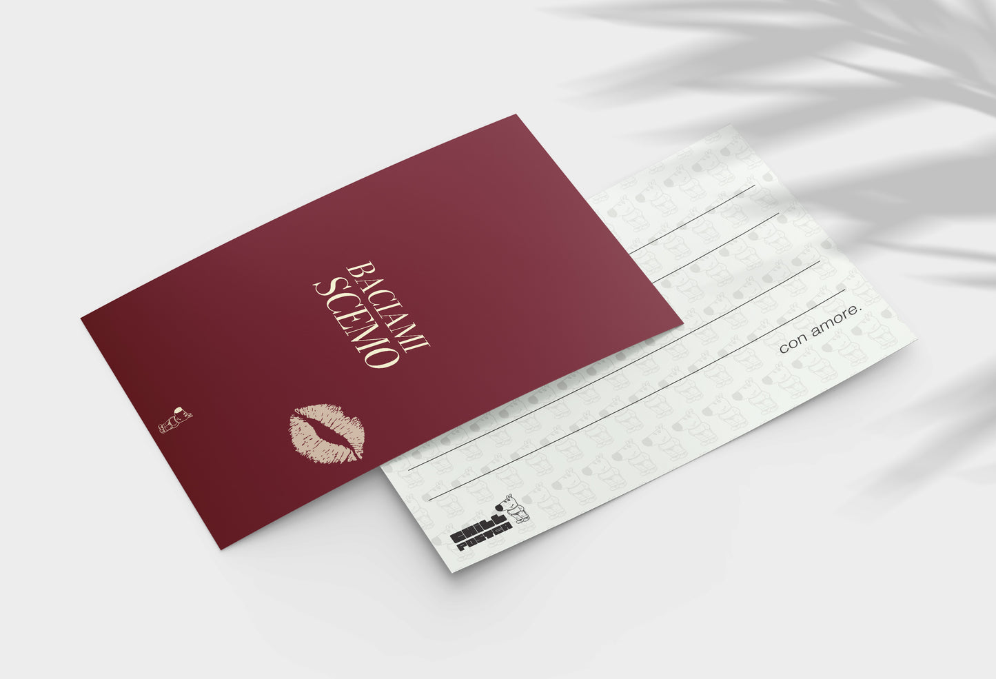 Cartolina “Baciami Scemo” – Edizione Love Notes