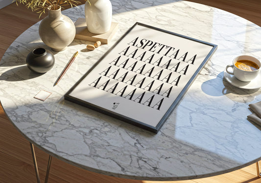 Aspettaaa – Tipografico Ironico