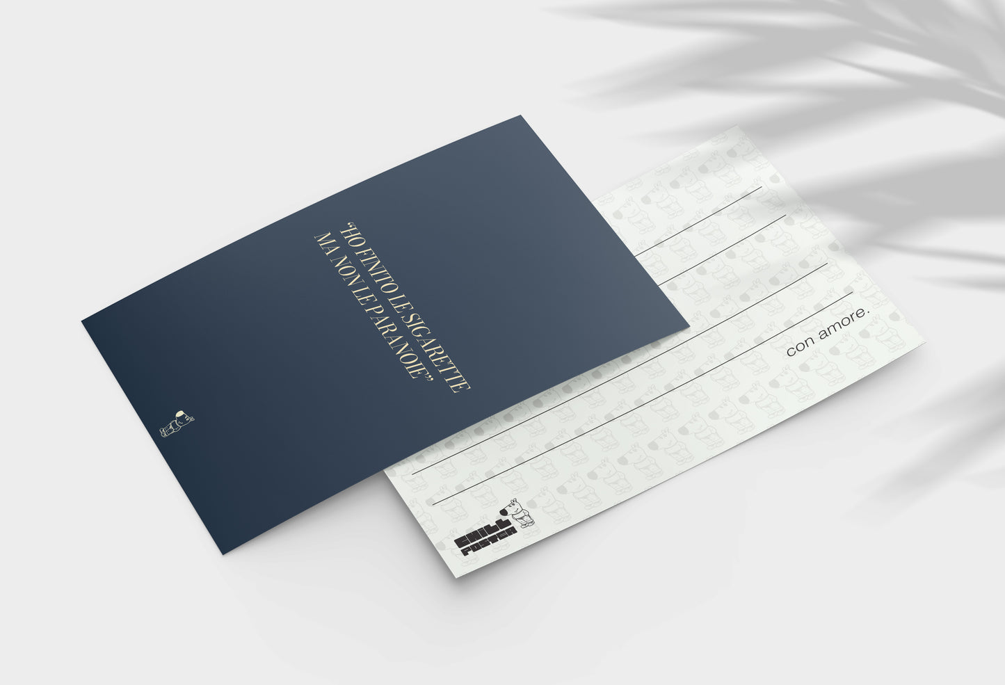 Cartolina “Ho finito le sigarette ma non le paranoie” – Edizione Mood & Irony