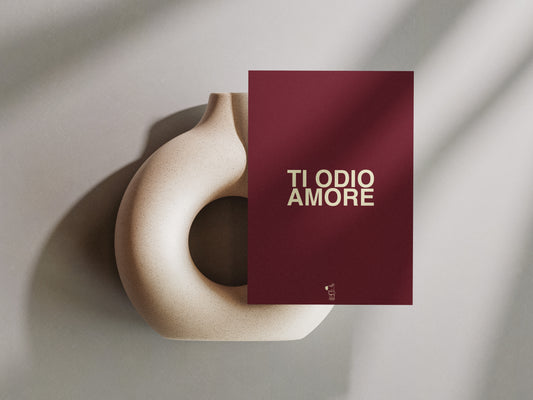 Cartolina “Ti Odio Amore” – Edizione Love & Irony