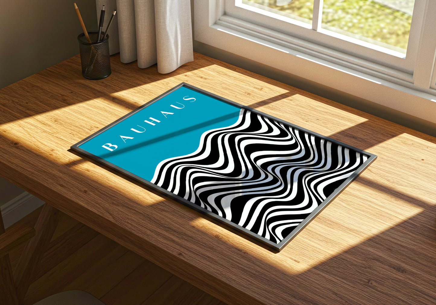 Bauhaus Waves – Poster Optical Moderno