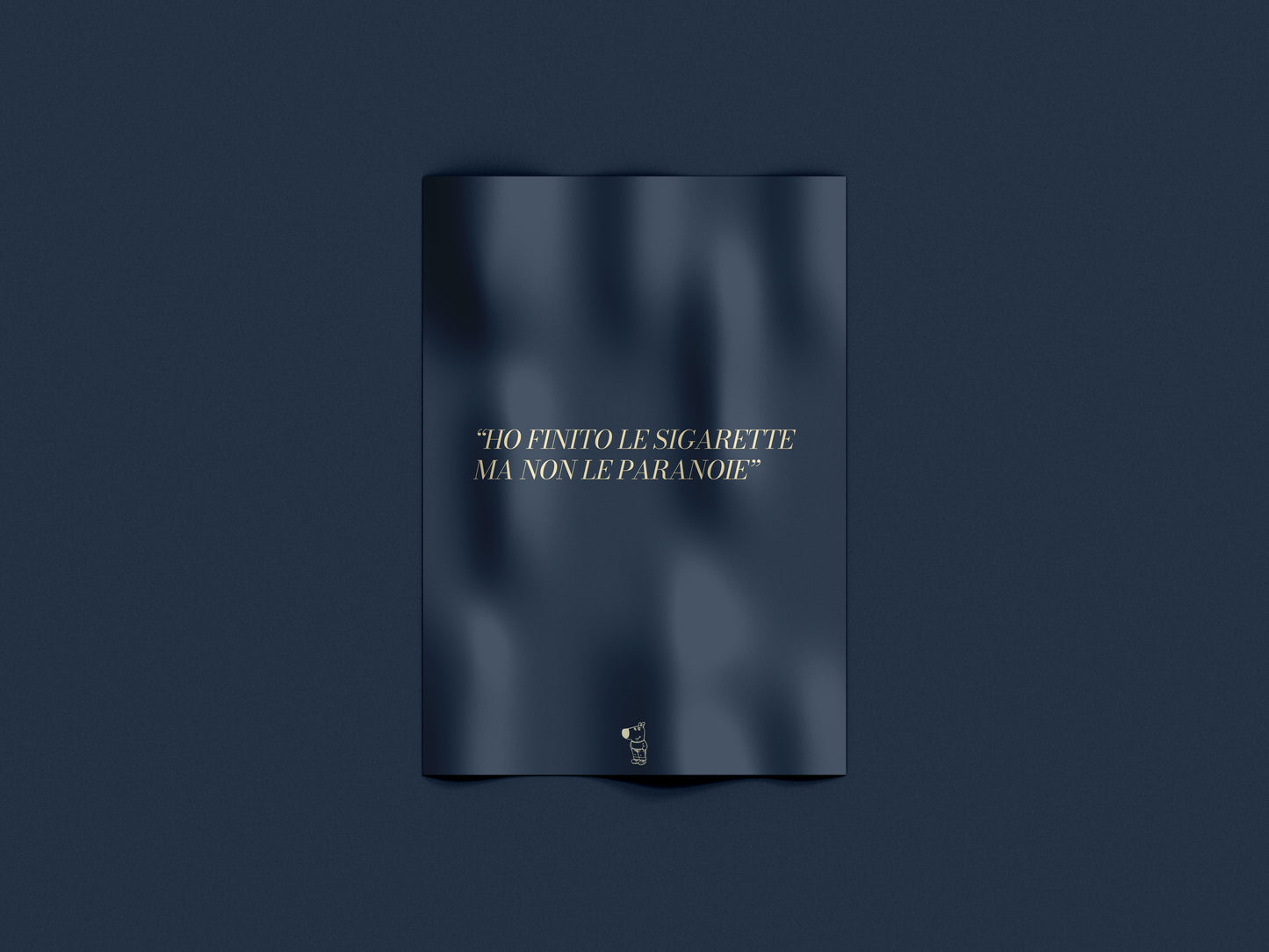 Ho finito le sigarette ma non le paranoie – Poster Minimal