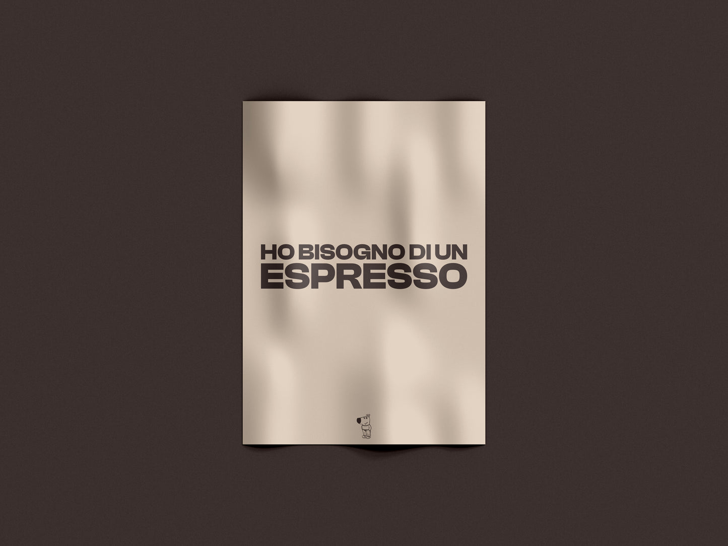 Ho bisogno di un espresso – Tipografico