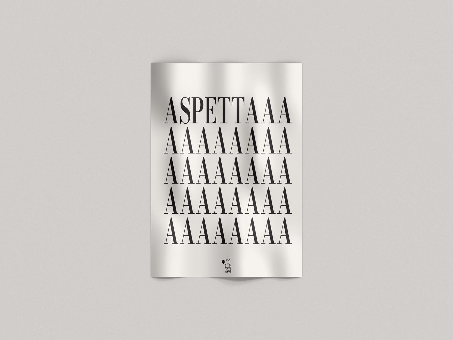 Aspettaaa – Tipografico Ironico