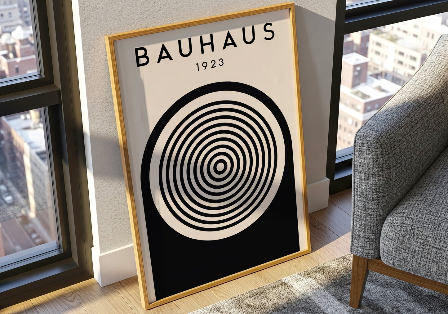 Bauhaus 1923 – Astratto in Bianco e Nero