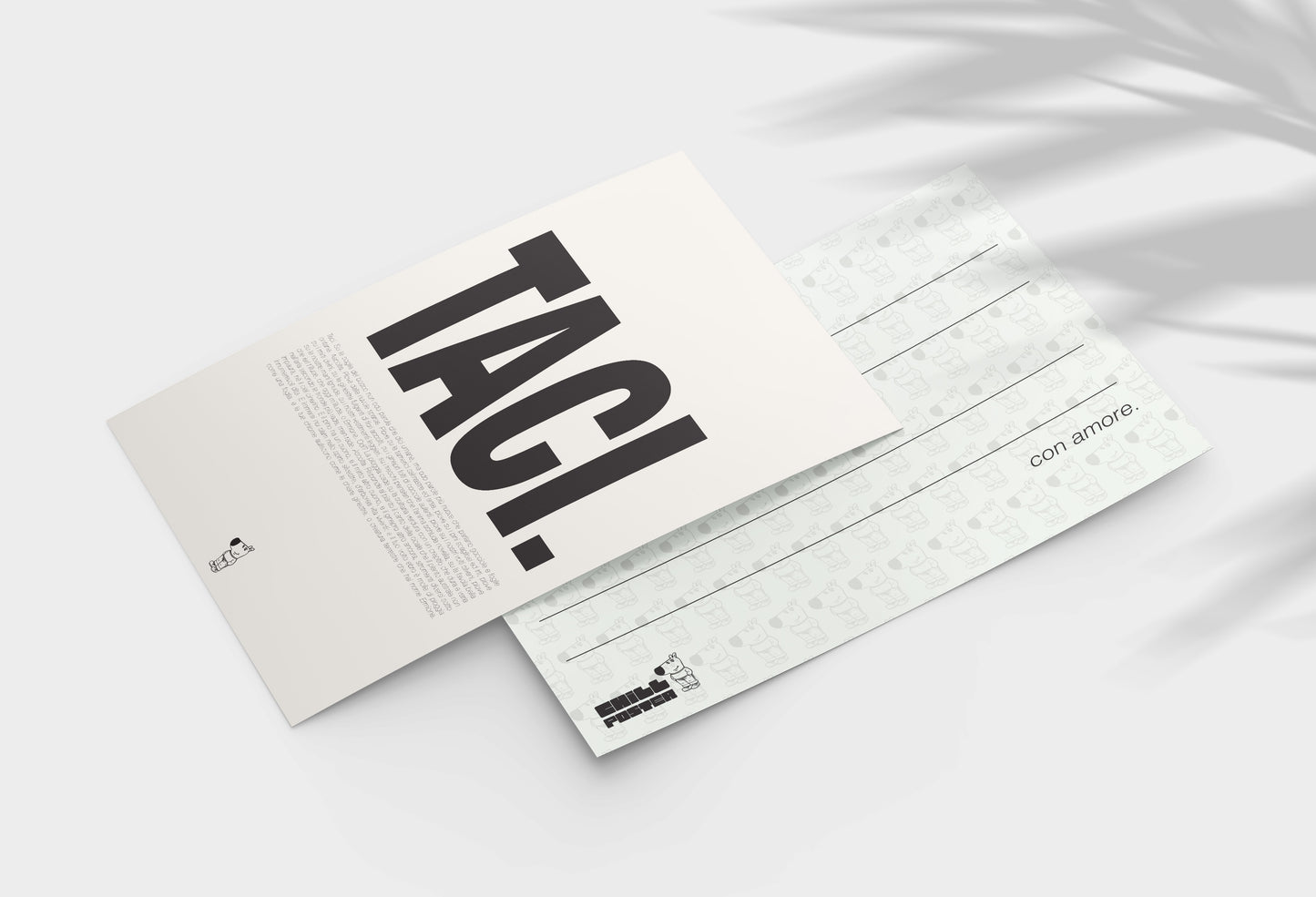 Cartolina “TACI.” – Edizione Irony & Minimal