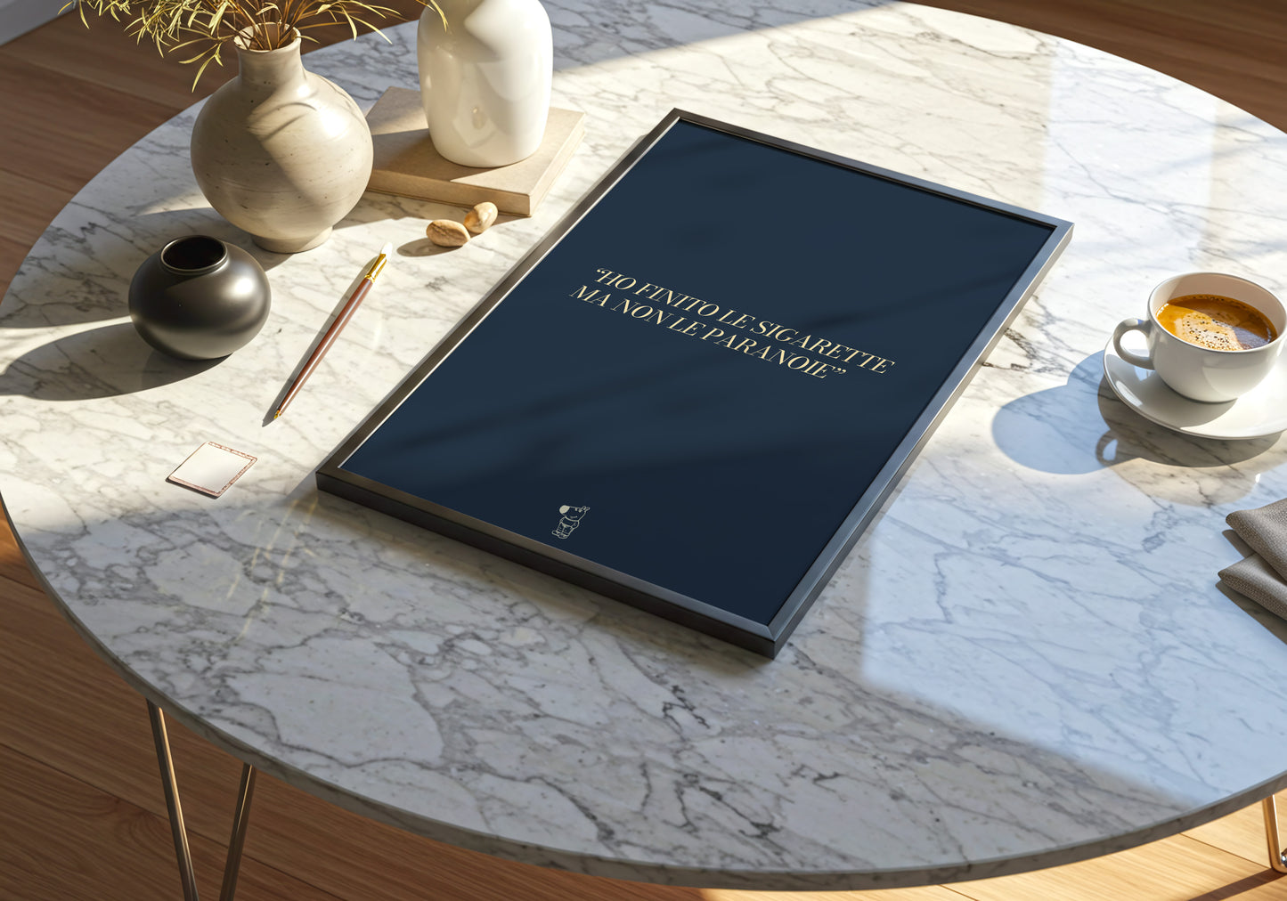 Ho finito le sigarette ma non le paranoie – Poster Minimal