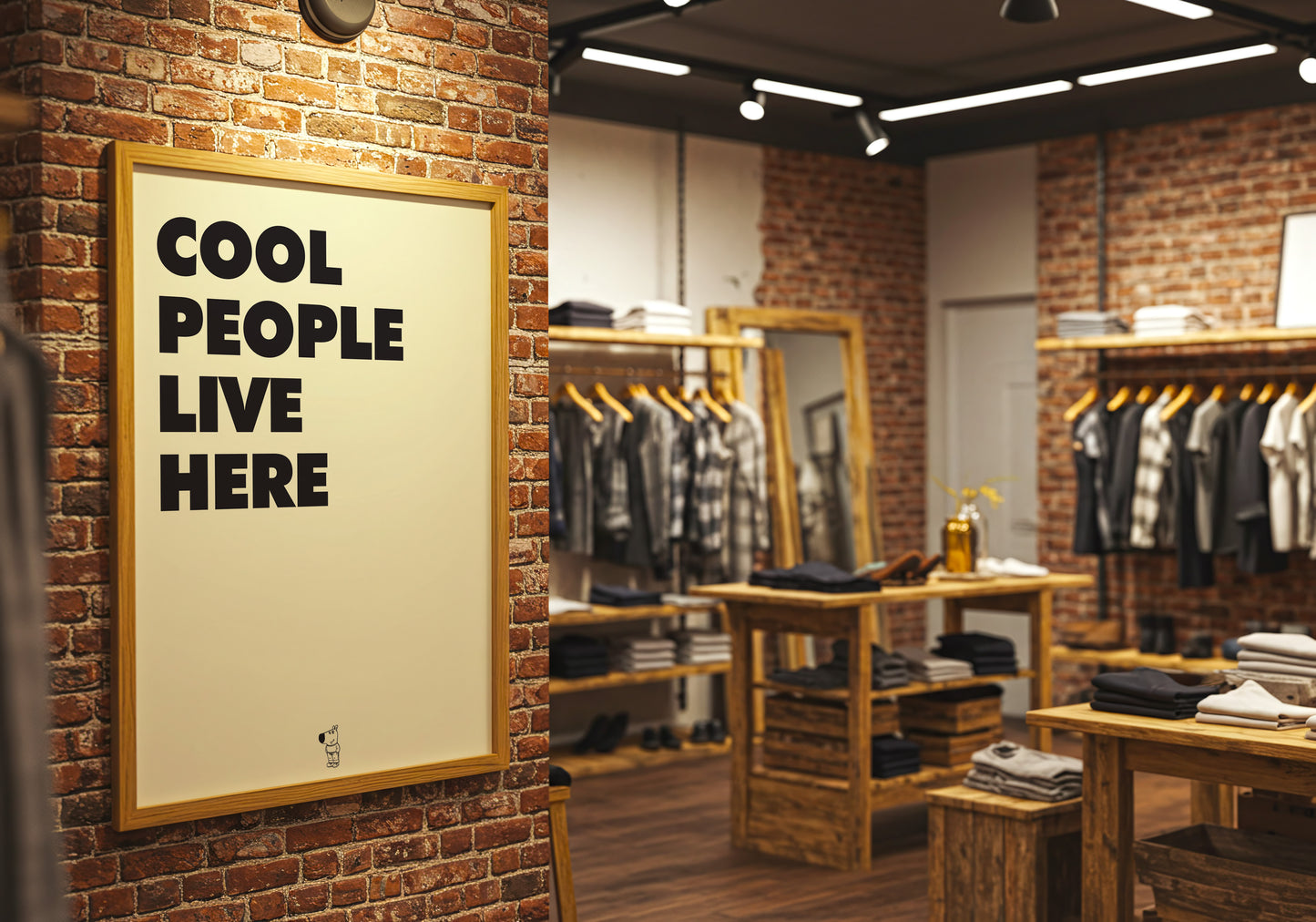 Cool People Live Here – Minimal Moderno