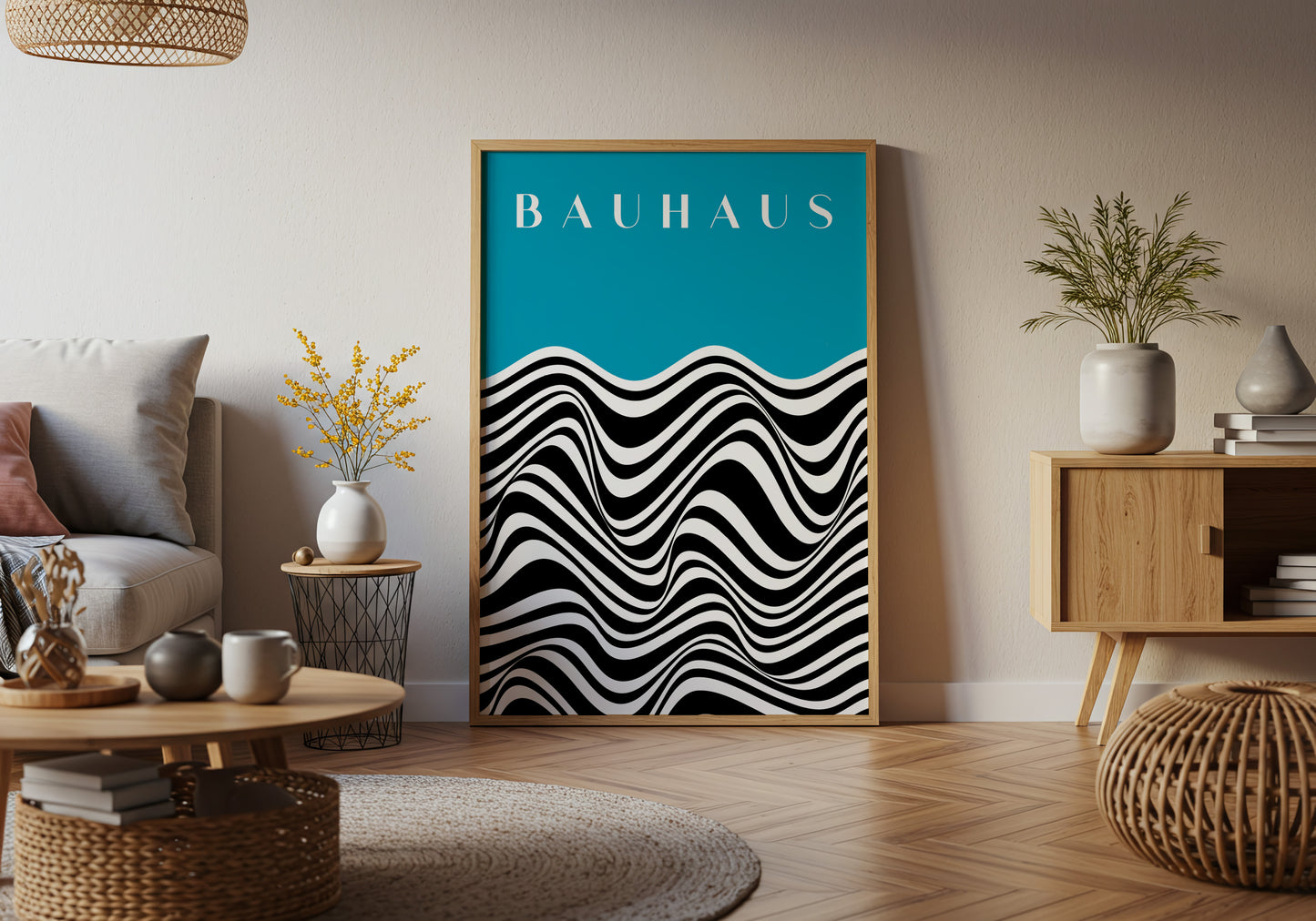 Bauhaus Waves – Poster Optical Moderno