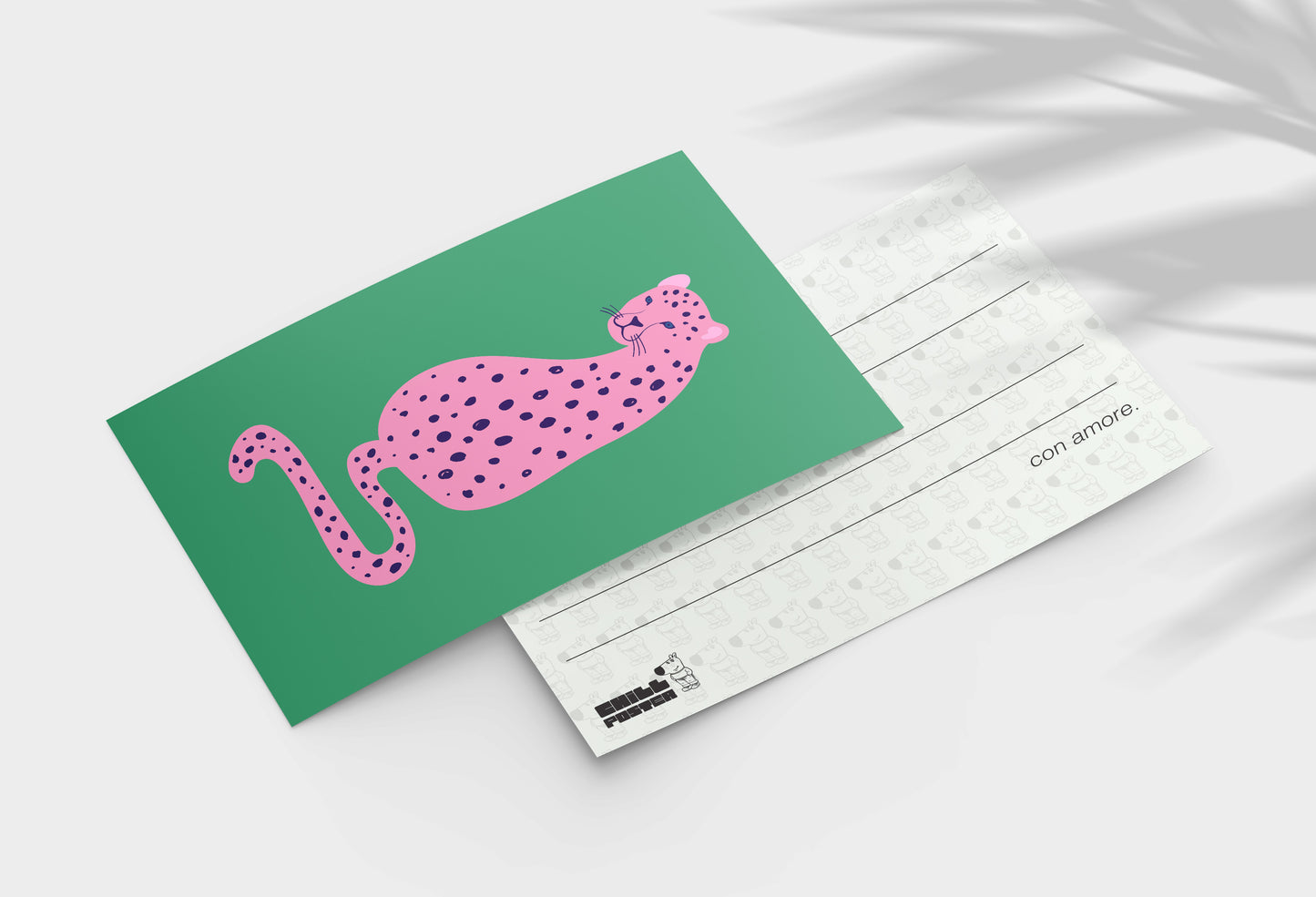 Cartolina “Pink Leopard” – Edizione Wild & Cute