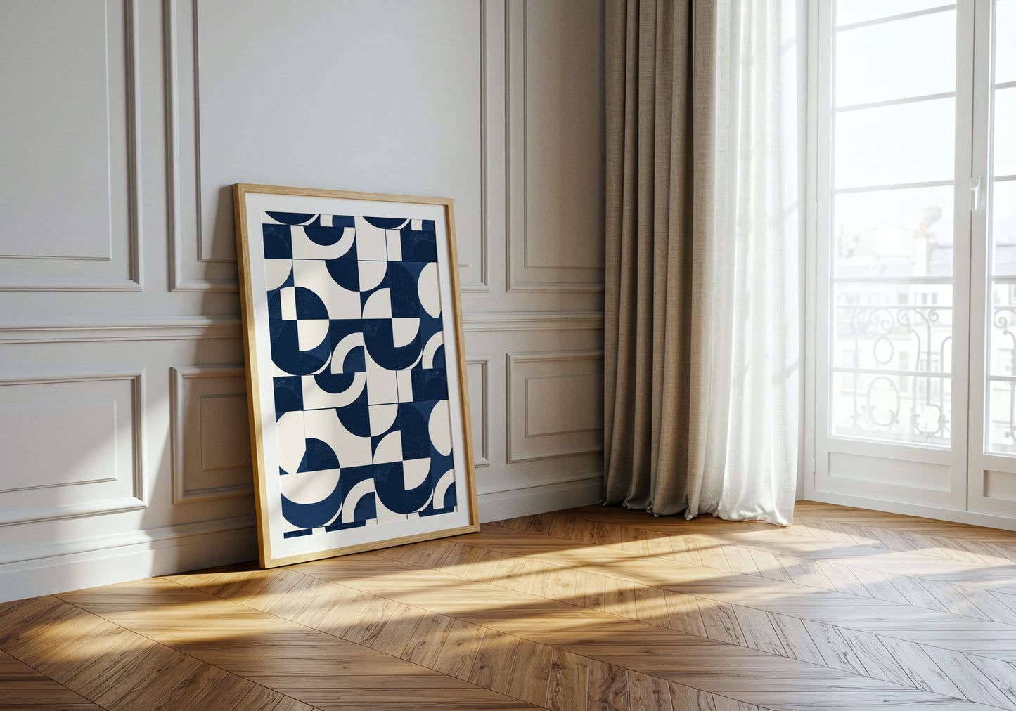 Onde Geometriche – Blu Notte