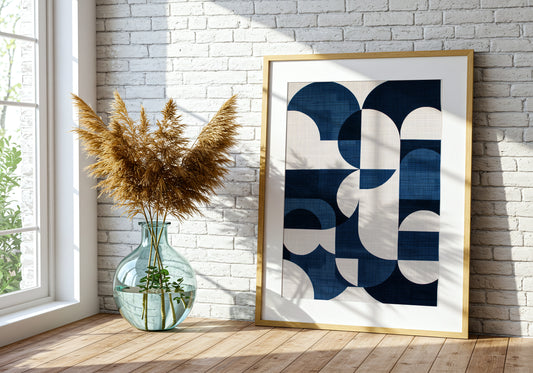 Equilibrio Lunare – Geometrie in Blu Profondo