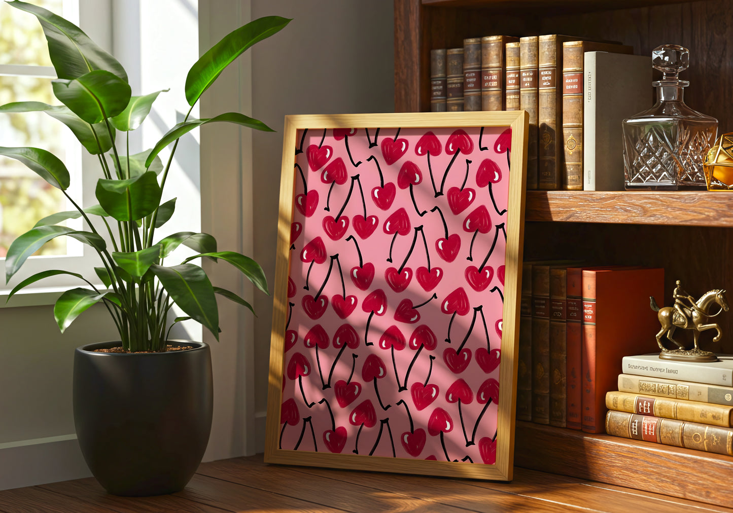 Cherry Hearts Pattern