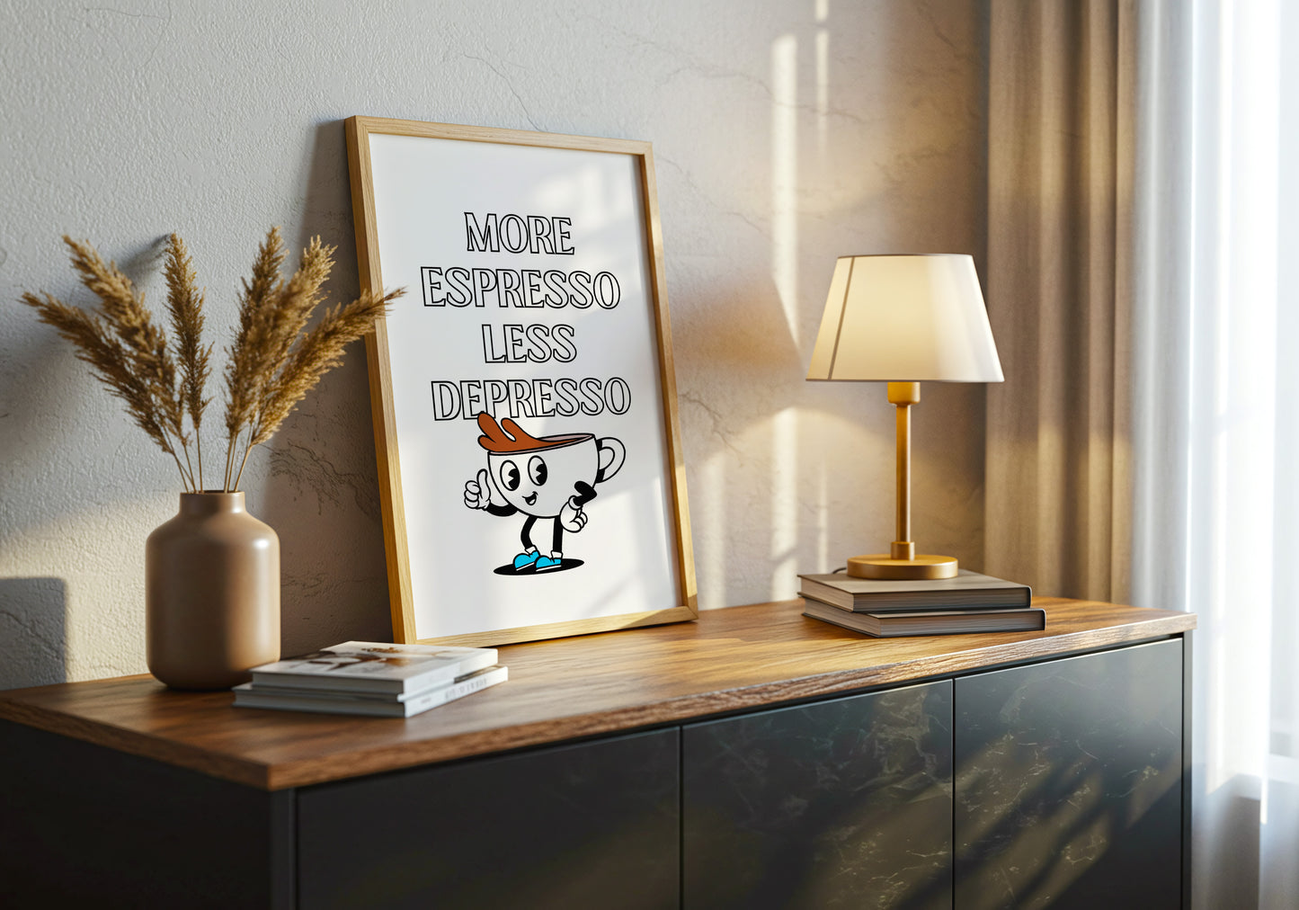 More Espresso Less Depresso – Divertente Caffè