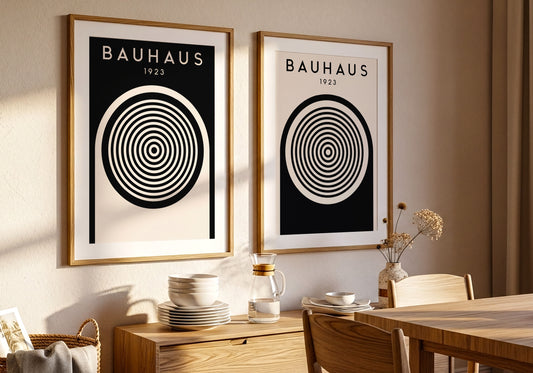 Bauhaus 1923 – Astratto in Bianco e Nero