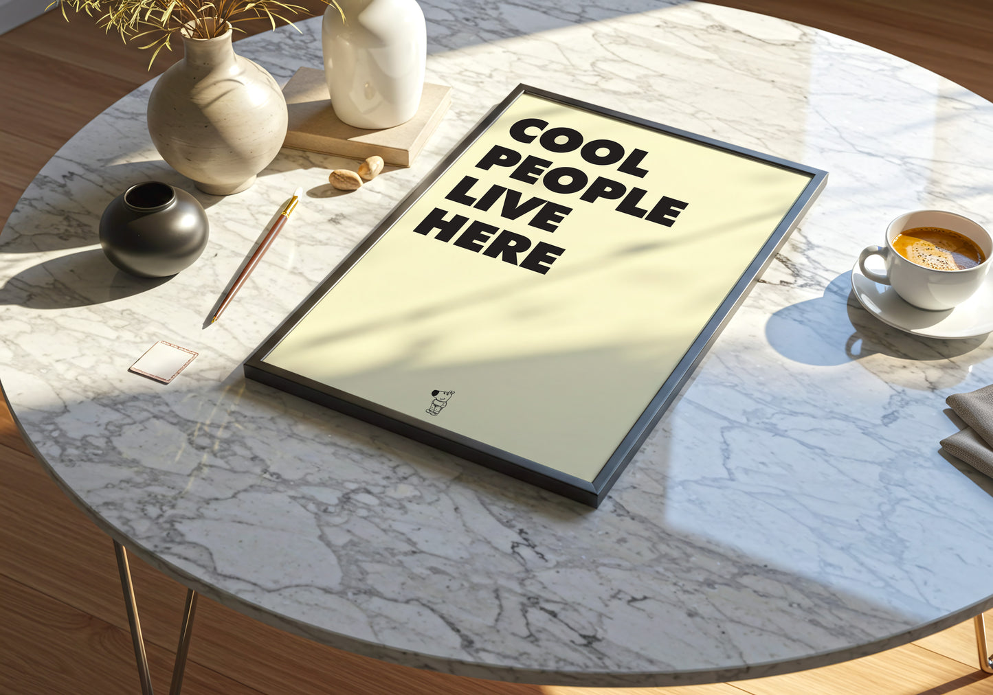 Cool People Live Here – Minimal Moderno