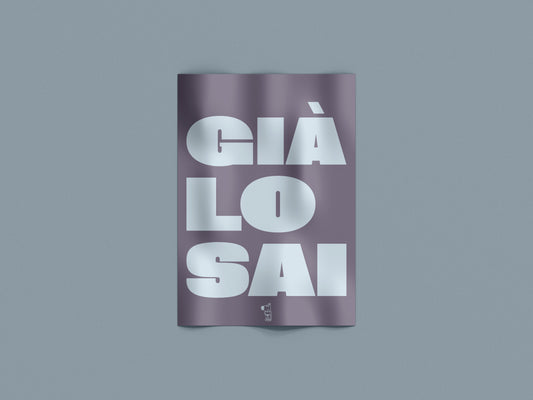 Già lo sai – Tipografico