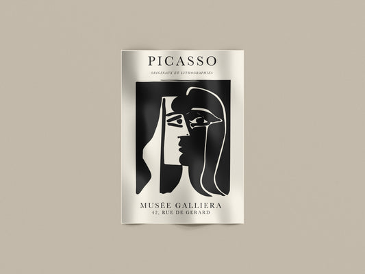 Poster Picasso – Profilo astratto, Musée Galliera