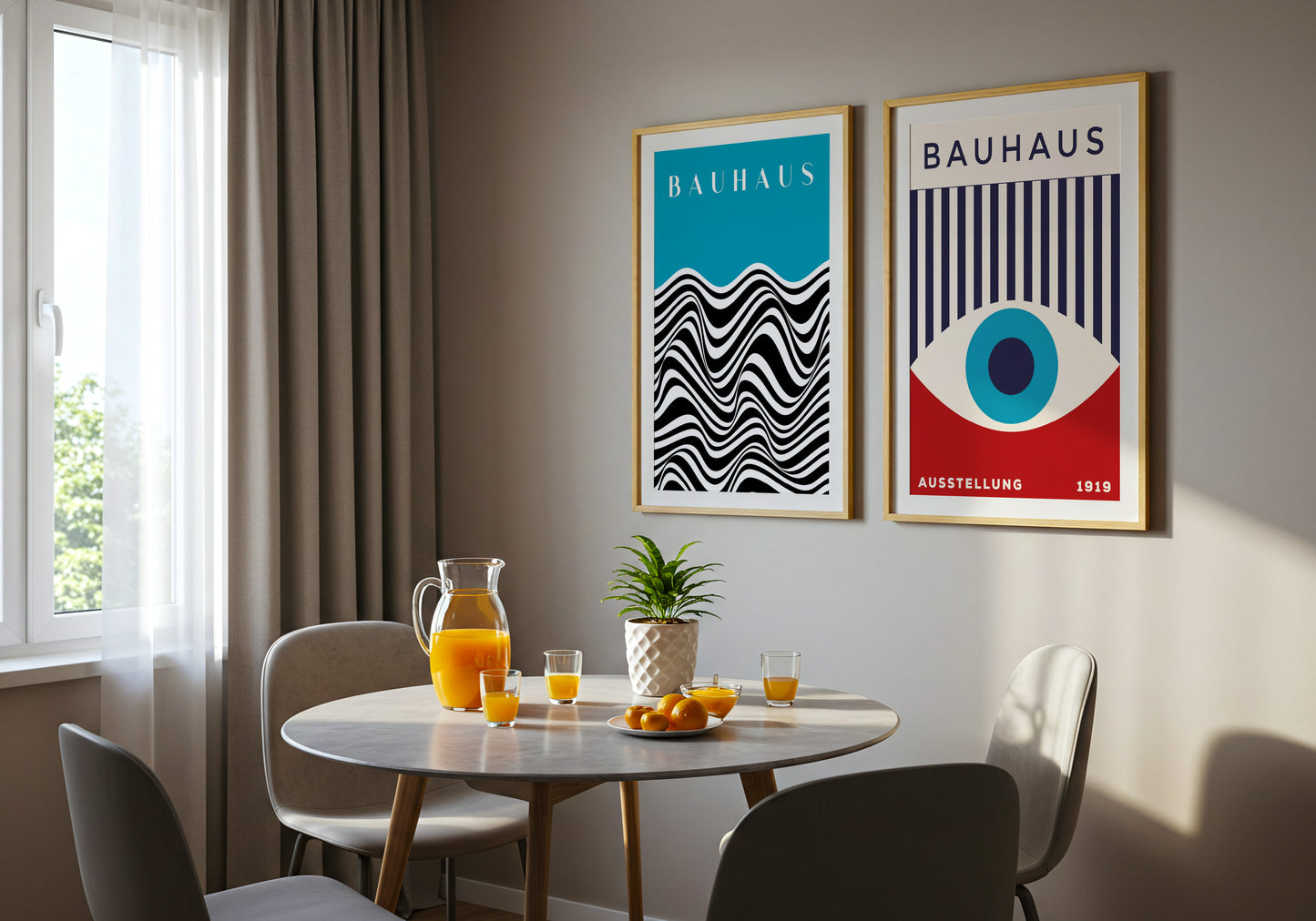 Bauhaus Waves – Poster Optical Moderno