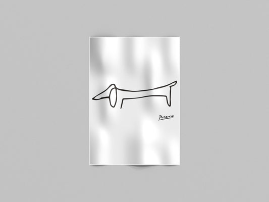 Pablo Picasso – Il Bassotto Minimalista